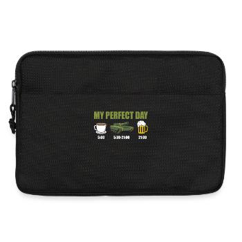 Tank Panzerfahrer Panzer - Laptoptasche 13" - Schwarz - Vorne