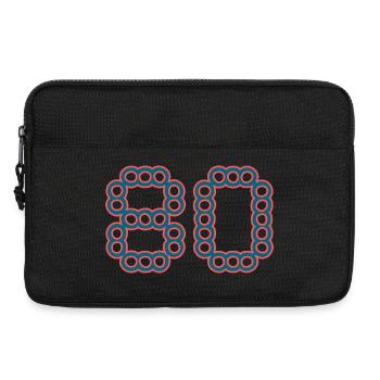 80. 80 ANS. 80e ANNIVERSAIRE. ANNIVERSAIRE 80 ANS. - Sacoche pour ordinateur portable 13 pouces - noir - Devant