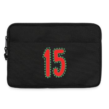 15. 15 ANS. 15e ANNIVERSAIRE. ANNIVERSAIRE 15 ANS. - Sacoche pour ordinateur portable 13 pouces - noir - Devant