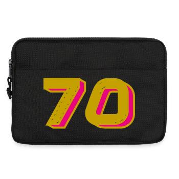 70. 70 ANS. 70e ANNIVERSAIRE. ANNIVERSAIRE 70 ANS. - Sacoche pour ordinateur portable 13 pouces - noir - Devant