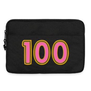 100. 100 ANS. 100e ANNIVERSAIRE. ANNIVERSAIRE 100 - Sacoche pour ordinateur portable 13 pouces - noir - Devant