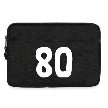 80. 80 JAHRE. 80-JÄHRIGES JUBILÄUM. 80. GEBURTSTAG. - Laptoptasche 13" - Schwarz - Vorne