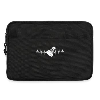 Badminton Sport Heartbeat Love - Laptoptasche 13" - Schwarz - Vorne