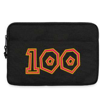 100. 100 ANS. 100e ANNIVERSAIRE. ANNIVERSAIRE 100 - Sacoche pour ordinateur portable 13 pouces - noir - Devant