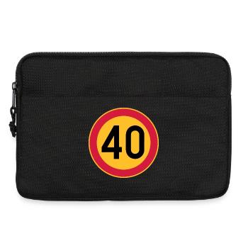 40 limit / speed limit - Laptop bag 13" - black - Front