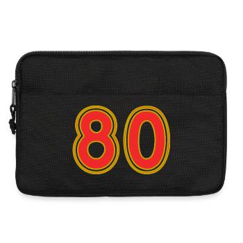 80. 80 ANS. 80e ANNIVERSAIRE. ANNIVERSAIRE 80 ANS. - Sacoche pour ordinateur portable 13 pouces - noir - Devant