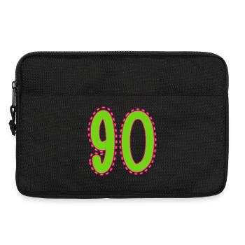 90. 90 ANS. 90e ANNIVERSAIRE. ANNIVERSAIRE 90 ANS. - Sacoche pour ordinateur portable 13 pouces - noir - Devant