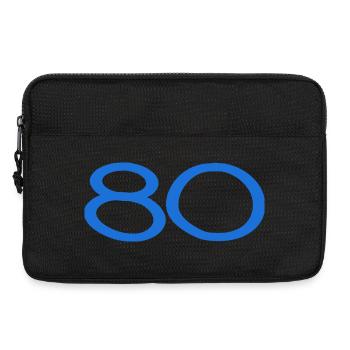80. 80 ANS. 80e ANNIVERSAIRE. ANNIVERSAIRE 80 ANS. - Sacoche pour ordinateur portable 13 pouces - noir - Devant