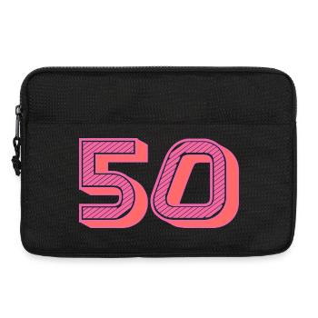 50. 50 ANS. 50e ANNIVERSAIRE. ANNIVERSAIRE 50 ANS. - Sacoche pour ordinateur portable 13 pouces - noir - Devant