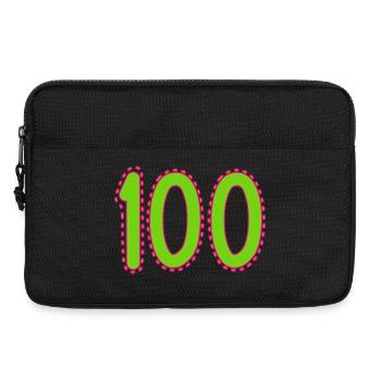100. 100 ANS. 100e ANNIVERSAIRE. ANNIVERSAIRE 100 - Sacoche pour ordinateur portable 13 pouces - noir - Devant
