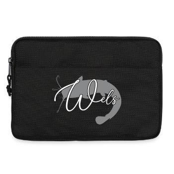 Wels Waller angeln Sportfischen Flussmonster - Laptoptasche 13" - Schwarz - Vorne