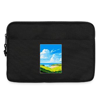 Crantock, Cornwall, England, Vereinigtes Königreich, Reiseposter, WPA - Laptoptasche 13" - Schwarz - Vorne