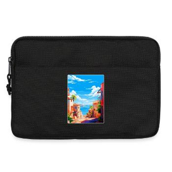 Palma Nova Spain Vintage Travel Poster Souvenir - Laptop bag 13" - black - Front