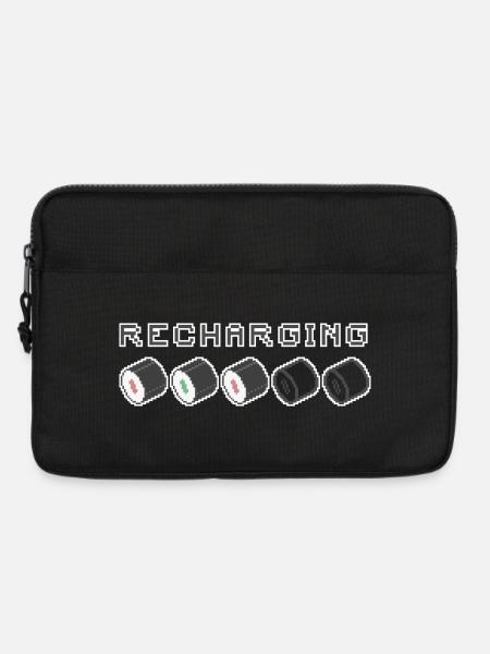 Recharging Pixel Sushi - Laptoptasche 13" - Schwarz