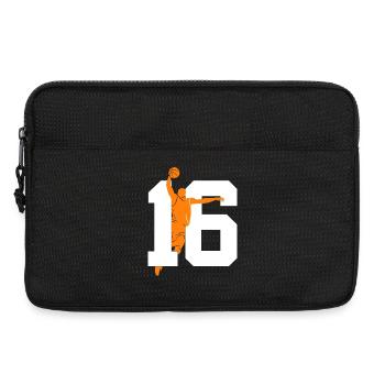 NUMMER 16 BASKETBALL 16. GEBURTSTAG - Laptoptasche 13" - Schwarz - Vorne