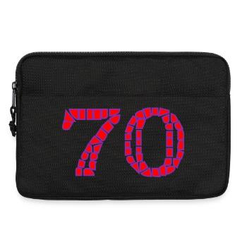 70. 70 ANS. 70e ANNIVERSAIRE. ANNIVERSAIRE 70 ANS. - Sacoche pour ordinateur portable 13 pouces - noir - Devant