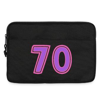 70. 70 ANS. 70e ANNIVERSAIRE. ANNIVERSAIRE 70 ANS. - Sacoche pour ordinateur portable 13 pouces - noir - Devant