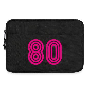 80. 80 ANS. 80e ANNIVERSAIRE. ANNIVERSAIRE 80 ANS. - Sacoche pour ordinateur portable 13 pouces - noir - Devant