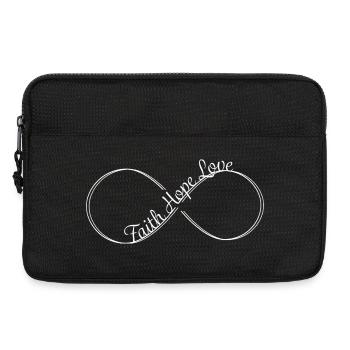 Faith Hope Love Design Blanc - Sacoche pour ordinateur portable 13 pouces - noir - Devant