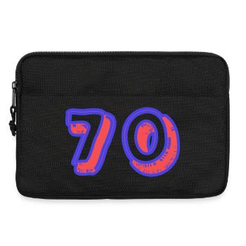 70. 70 ANS. 70e ANNIVERSAIRE. ANNIVERSAIRE 70 ANS. - Sacoche pour ordinateur portable 13 pouces - noir - Devant