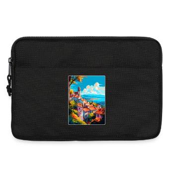 Viana Do Castelo Portugal Vintage Reiseposter - Laptoptasche 13" - Schwarz - Vorne