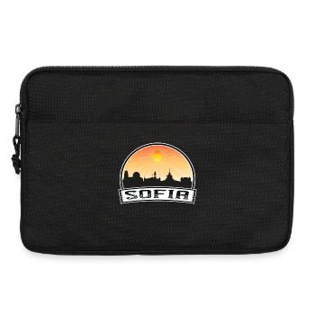 Sofia Bulgarien Skyline Vintage Sunset Travel Souve - Laptoptasche 13" - Schwarz - Vorne