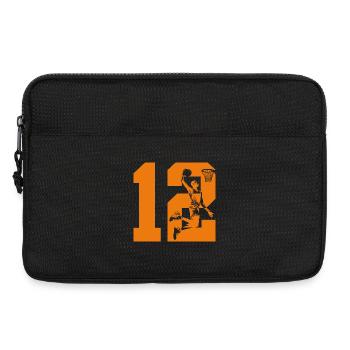 NUMÉRO 12 : 12E ANNIVERSAIRE DE BASKET-BALL - Sacoche pour ordinateur portable 13 pouces - noir - Devant