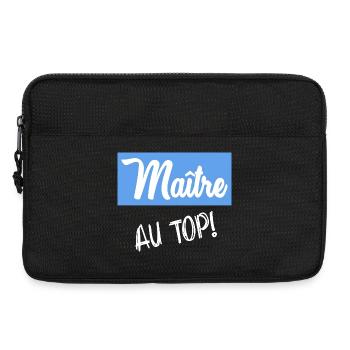 MEISTER. MEISTER. VIELEN DANK. DANKE, MEISTER - Laptoptasche 13" - Schwarz - Vorne