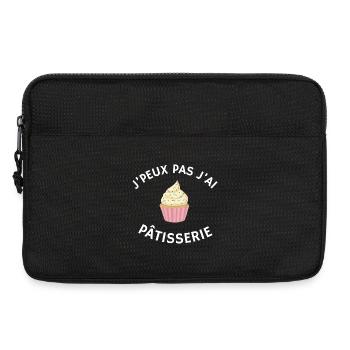 J’peux pas j’ai pâtisserie - Sacoche pour ordinateur portable 13 pouces - noir - Devant