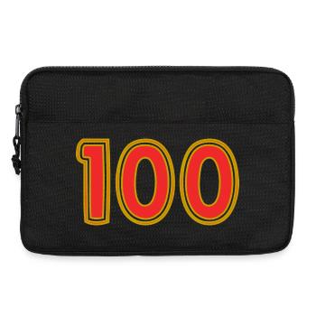 100. 100 ANS. 100e ANNIVERSAIRE. ANNIVERSAIRE 100 - Sacoche pour ordinateur portable 13 pouces - noir - Devant