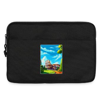 Rom Italien Vintage Reiseplakat Souvenir Souvenir - Laptoptasche 13" - Schwarz - Vorne