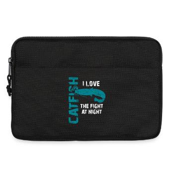 Pêche au poisson-chat Pêche sportive Poisson fort - Sacoche pour ordinateur portable 13 pouces - noir - Devant