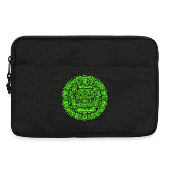 Techno Music Logo - Laptoptasche 13" - Schwarz - Vorne