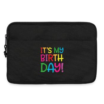 c'est mon anniversaire - Sacoche pour ordinateur portable 13 pouces - noir - Devant