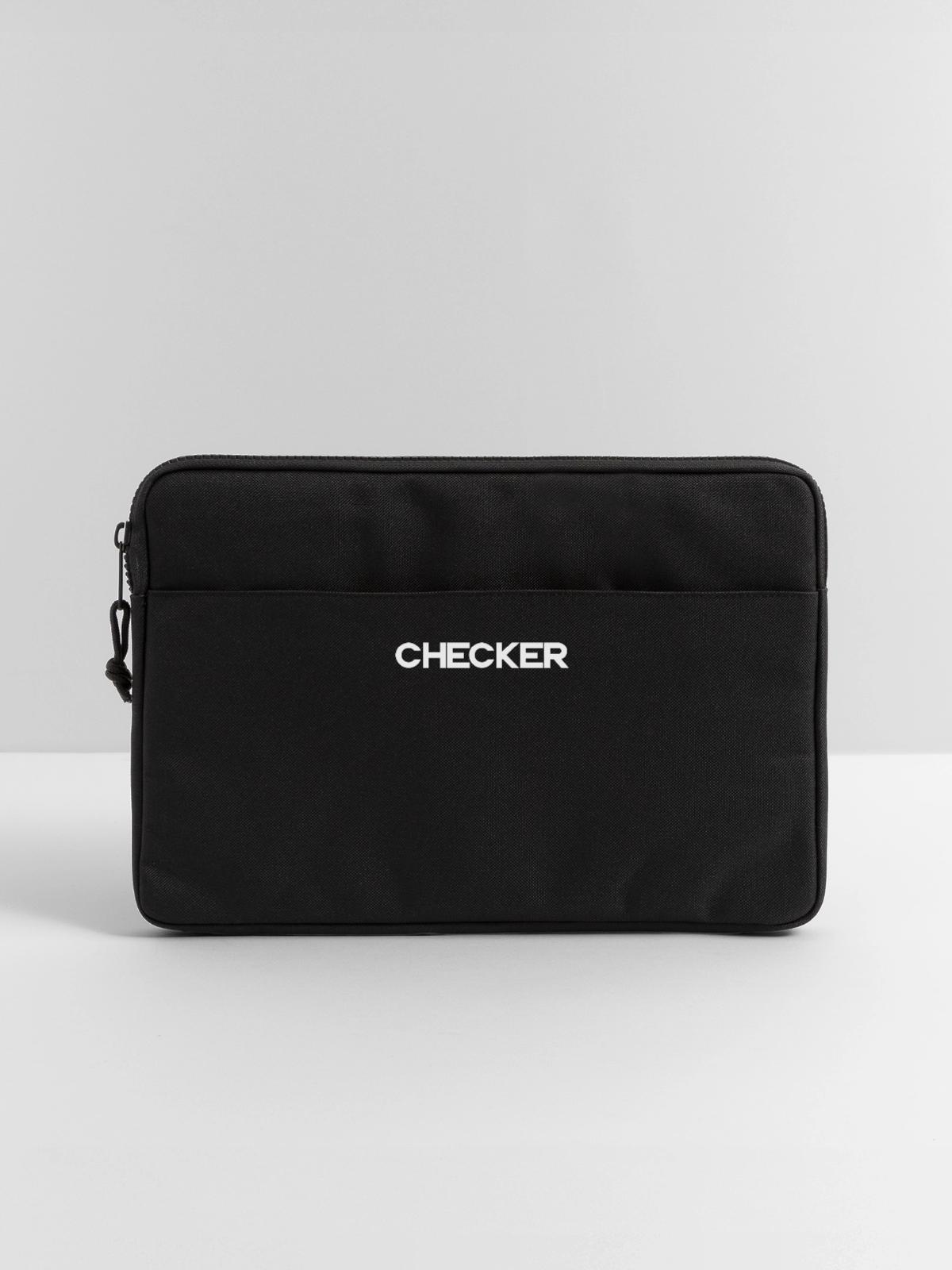 Checker - Laptoptasche 13" - Schwarz - Vorne