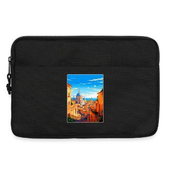 Rom Italien Vintage Reiseplakat Souvenir Souvenir - Laptoptasche 13" - Schwarz - Vorne