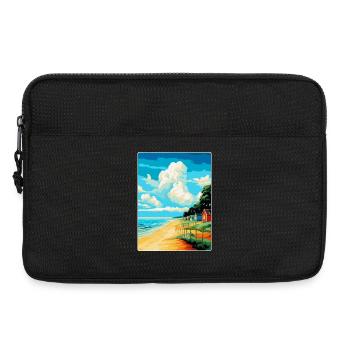 Norfolk Küste Vintage Reise Poster Souvenir WPA - Laptoptasche 13" - Schwarz - Vorne