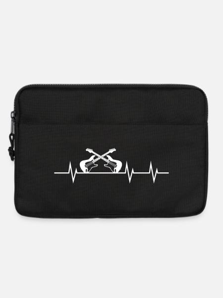 Heartbeat of Rock - Laptoptasche 13" - Schwarz