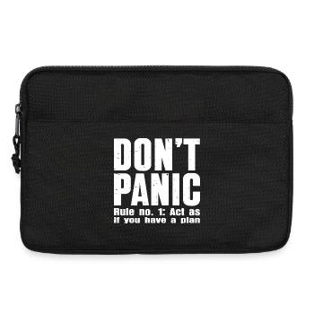 Keine Panik – Vertraulichkeitsmodus: EIN - Laptoptasche 13" - Schwarz - Vorne