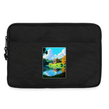 Stourhead Somerset Vintage Travel Poster Souvenir - Laptop bag 13" - black - Front