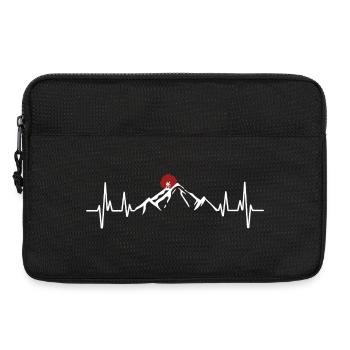 Randonnée Alpinisme Escalade Cardiaque Puls - Sacoche pour ordinateur portable 13 pouces - noir - Devant