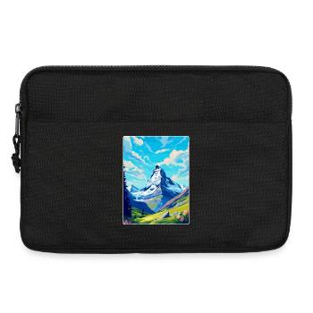 Matterhorn Suisse Affiche de voyage vintage WPA - Sacoche pour ordinateur portable 13 pouces - noir - Devant