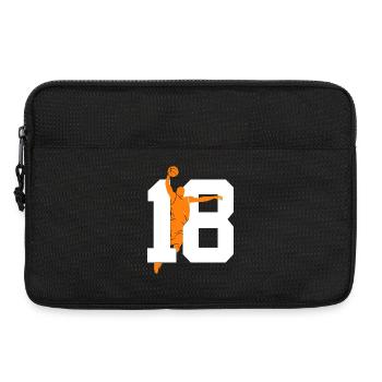 NUMMER 18 BASKETBALL 18. GEBURTSTAG - Laptoptasche 13" - Schwarz - Vorne