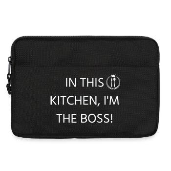 IN DIESER KÜCHE BIN ICH DIE.. - Laptoptasche 13" - Schwarz - Vorne