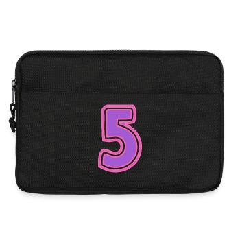 5. 5 ANS. 5e ANNIVERSAIRE. ANNIVERSAIRE 5 ANS - Sacoche pour ordinateur portable 13 pouces - noir - Devant