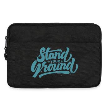Stand your ground - Laptoptasche 13" - Schwarz - Vorne