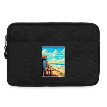 Zandvoort Pays-Bas Affiche de voyage vintage WPA - Sacoche pour ordinateur portable 13 pouces - noir - Devant
