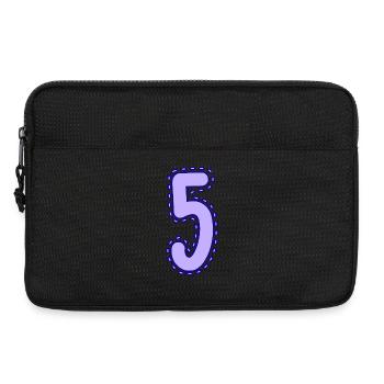 5. 5 ANS. 5e ANNIVERSAIRE. ANNIVERSAIRE 5 ANS - Sacoche pour ordinateur portable 13 pouces - noir - Devant