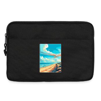 Zandvoort Pays-Bas Affiche de voyage vintage WPA - Sacoche pour ordinateur portable 13 pouces - noir - Devant