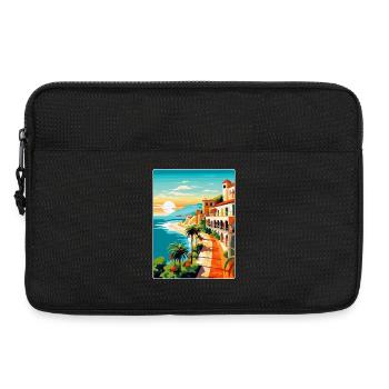 Costa Blanca Spanien Vintage Reise Poster Souvenir - Laptoptasche 13" - Schwarz - Vorne